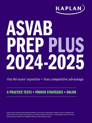 cover image of ASVAB Prep Plus 2024-2025